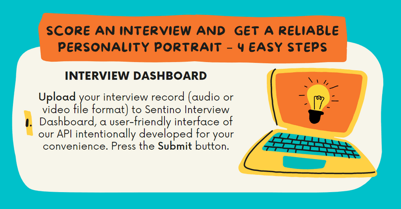 Interview uploading via Sentino Interview Dashboard