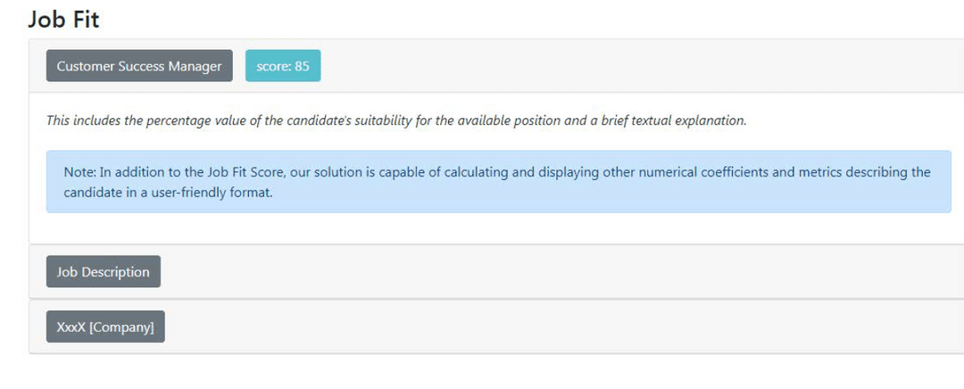 Job Fit Score