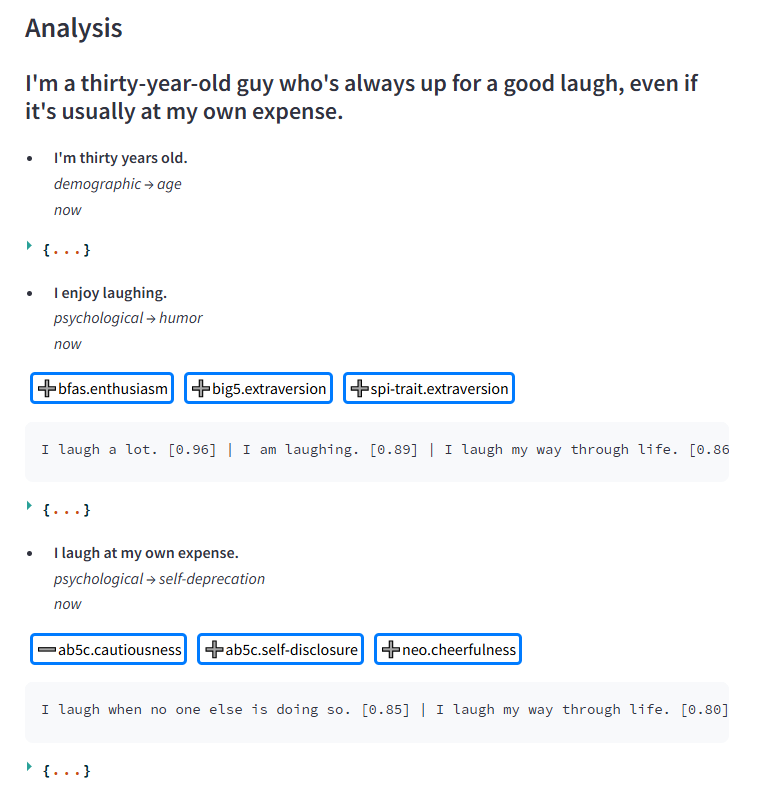 Sentino – Profile Analyzer [Pro] – Item Analysis