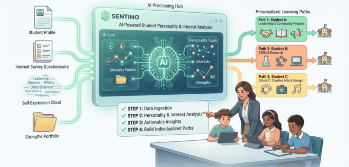 Personalized Education Paths - Sentino